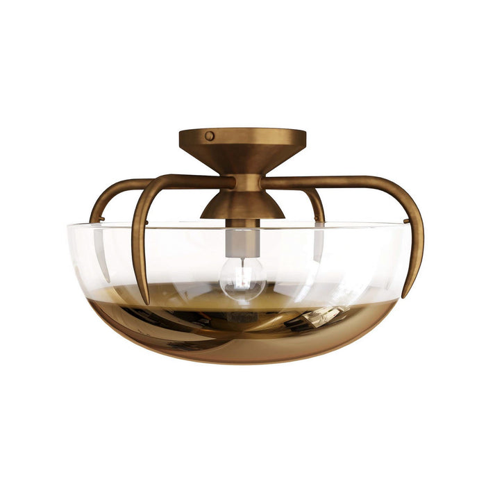 Arteriors GDDFC01 One Light Flush Mount, Gold Ombre