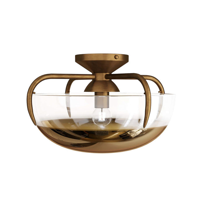 Arteriors GDDFC01 One Light Flush Mount, Gold Ombre