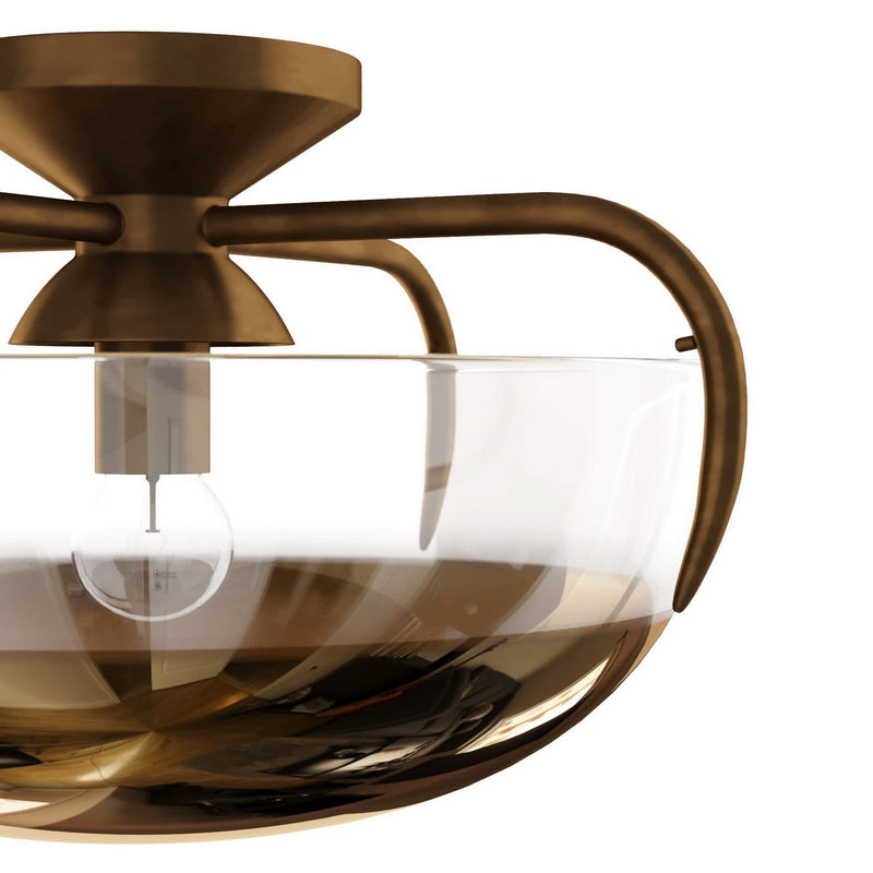 Arteriors GDDFC01 One Light Flush Mount, Gold Ombre