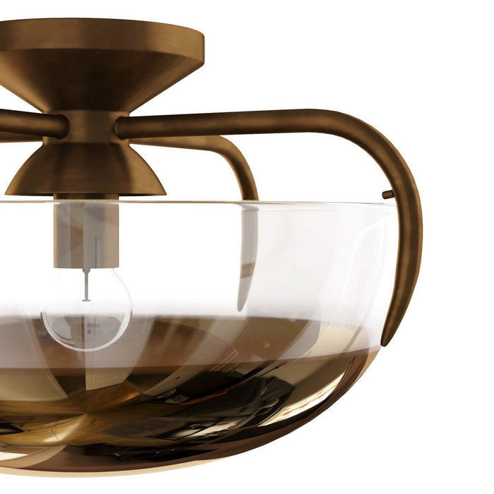 Arteriors GDDFC01 One Light Flush Mount, Gold Ombre