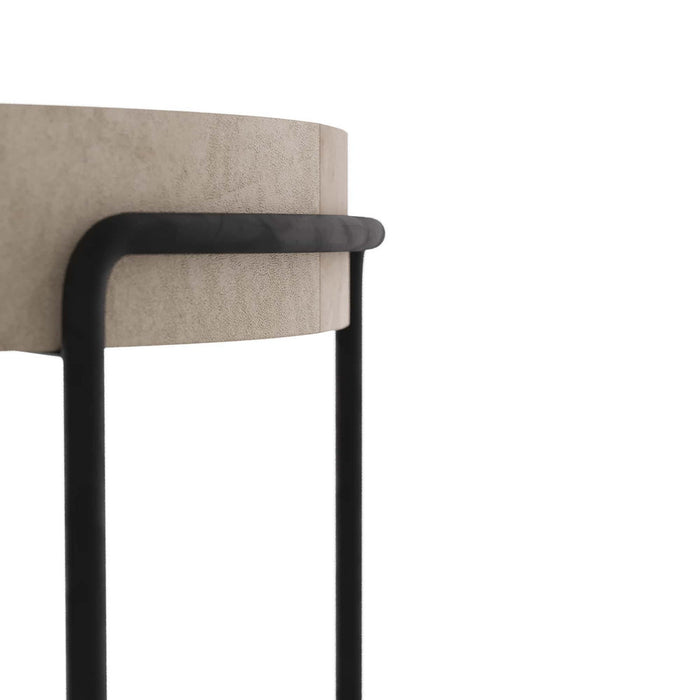 Arteriors GDFEI01 End Table, Ivory