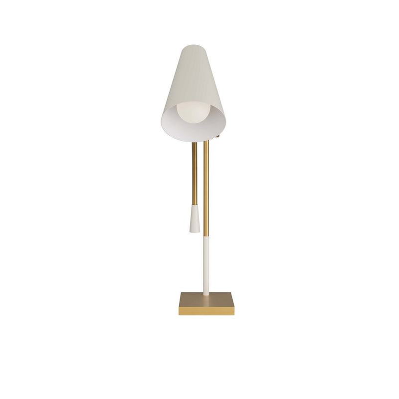 Arteriors PDC02 One Light Table Lamp, Antique Brass