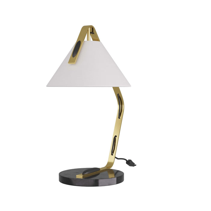 Arteriors PDC08-SH009 One Light Table Lamp, Antique Brass