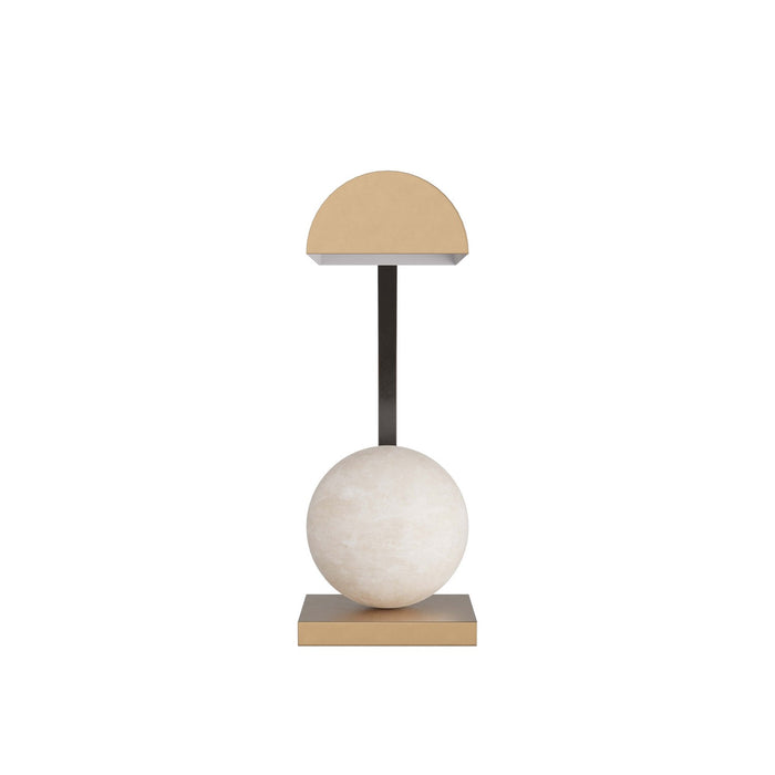 Arteriors PDC09 One Light Table Lamp, Antique Brass