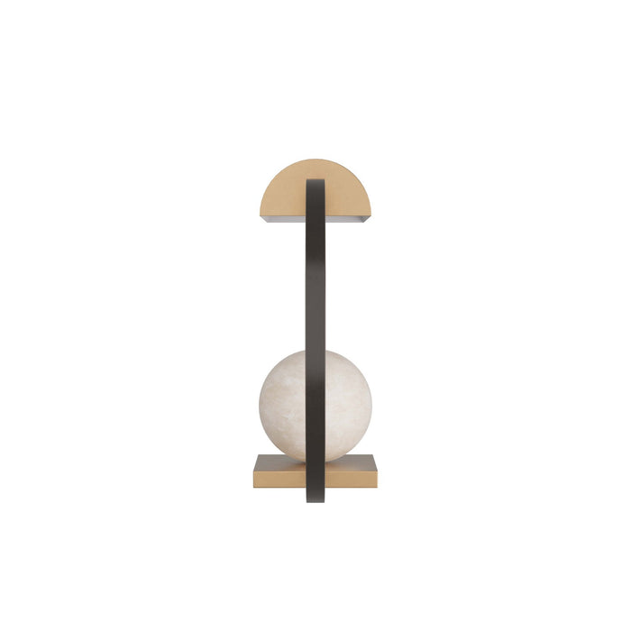 Arteriors PDC09 One Light Table Lamp, Antique Brass