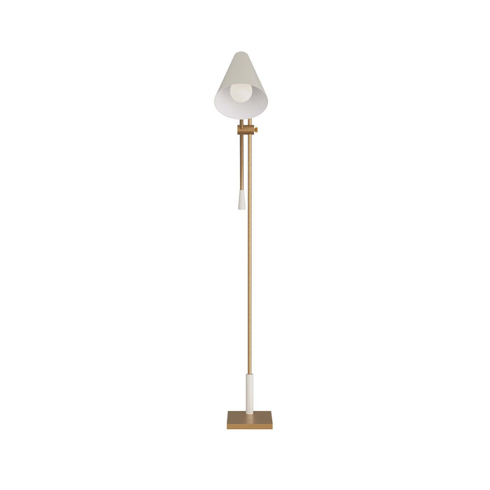 Arteriors PFC01 One Light Floor Lamp, Antique Brass