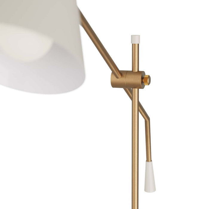 Arteriors PFC01 One Light Floor Lamp, Antique Brass