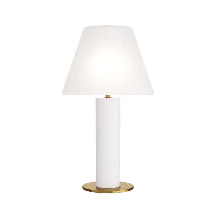 Arteriors PTC01 One Light Table Lamp, Opal