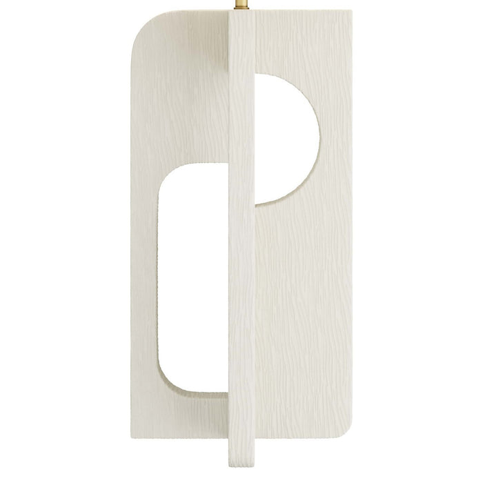 Arteriors PTC07-SH015 One Light Table Lamp, Matte Ivory