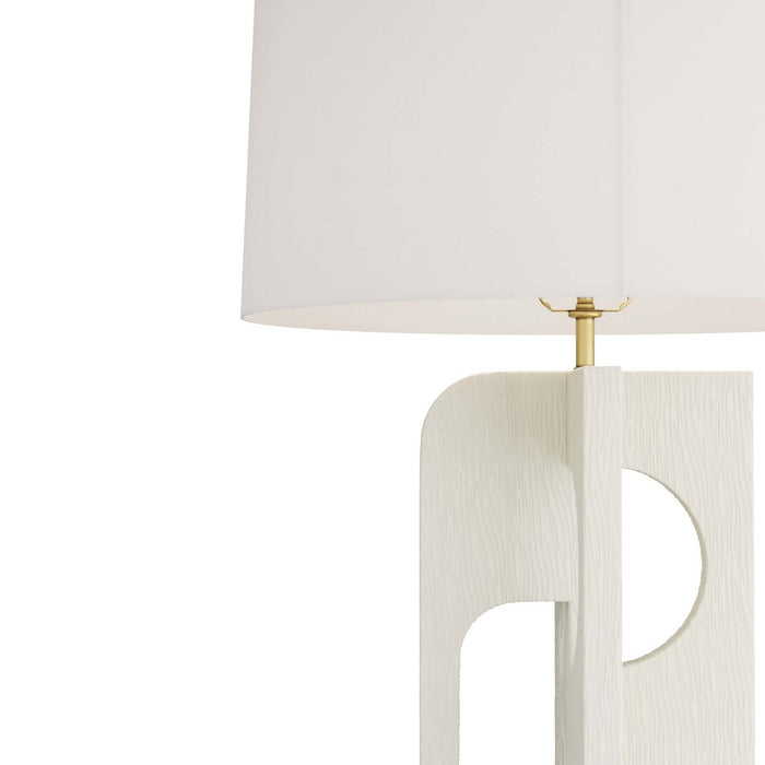 Arteriors PTC07-SH015 One Light Table Lamp, Matte Ivory