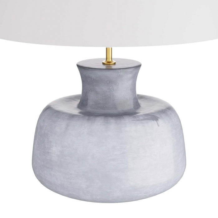 Arteriors PTE01-SH006 One Light Table Lamp, Frosted Blue Reactive
