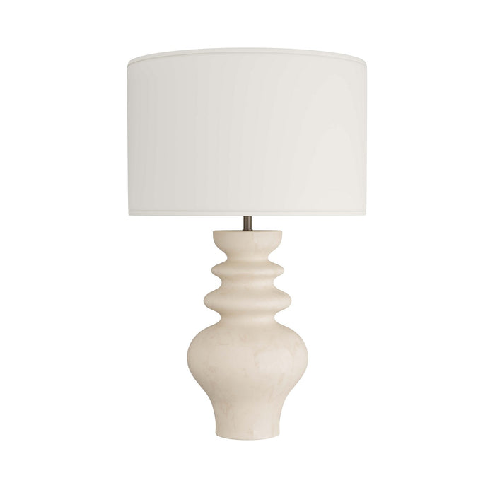 Arteriors PTE06-SH013 One Light Table Lamp, Matte Ivory