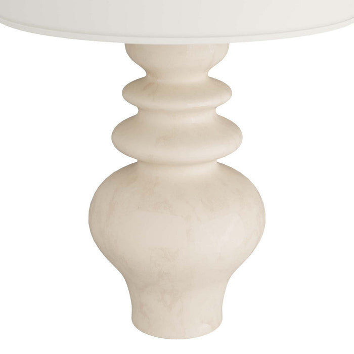 Arteriors PTE06-SH013 One Light Table Lamp, Matte Ivory