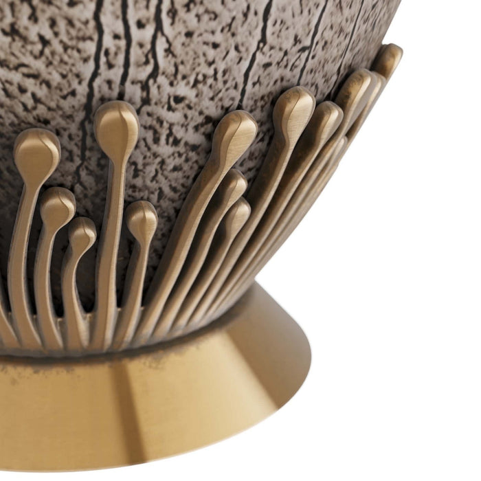 Arteriors PTI04-SH005 One Light Table Lamp, Ash Reactive