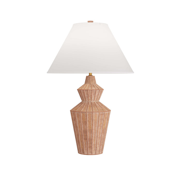 Arteriors PTS01-671 One Light Table Lamp, White Wash Terracotta
