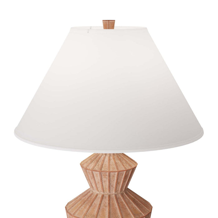 Arteriors PTS01-671 One Light Table Lamp, White Wash Terracotta