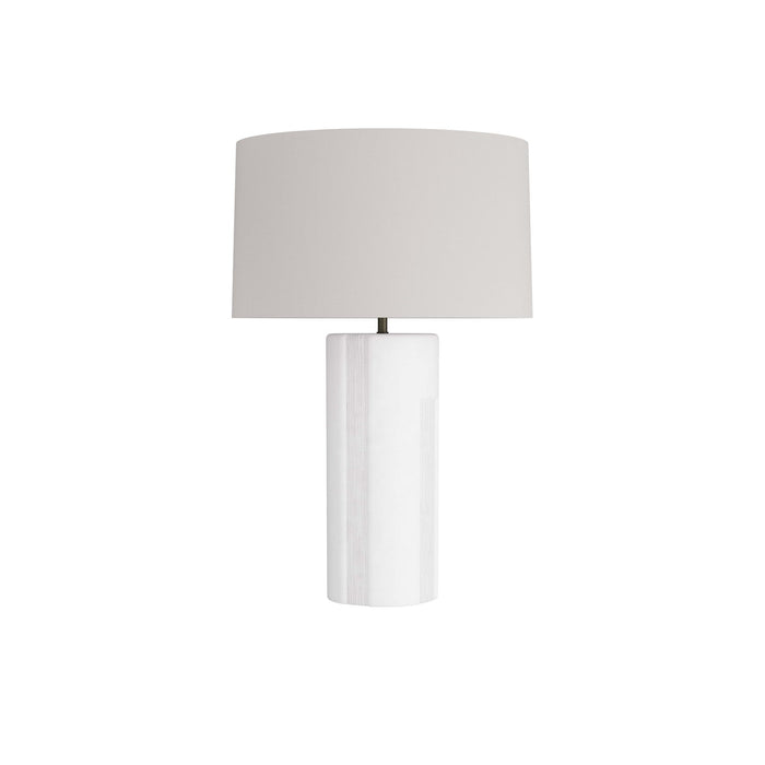 Arteriors PTS06-165 One Light Table Lamp, Matte White