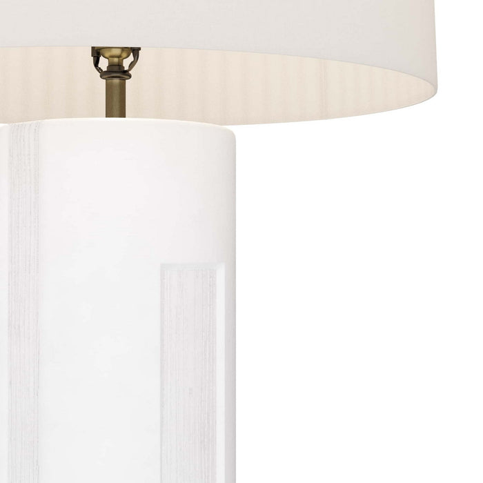 Arteriors PTS06-165 One Light Table Lamp, Matte White