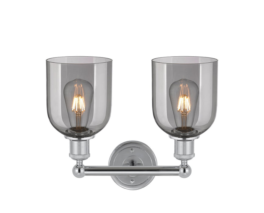 Innovations 616-2W-PC-G558-6SM Two Light Bath Vanity, Polished Chrome