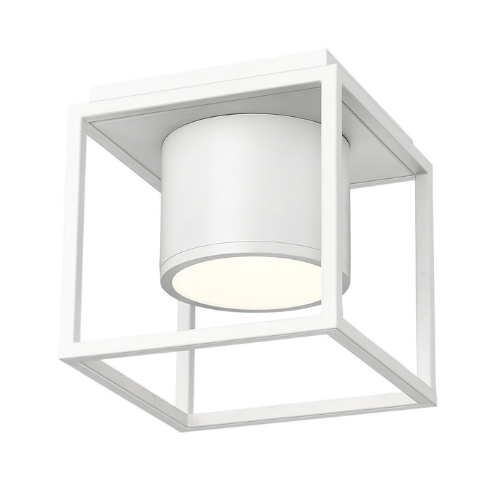 Golden 9092-FM7 WHT-WHT LED Flush Mount, Matte White