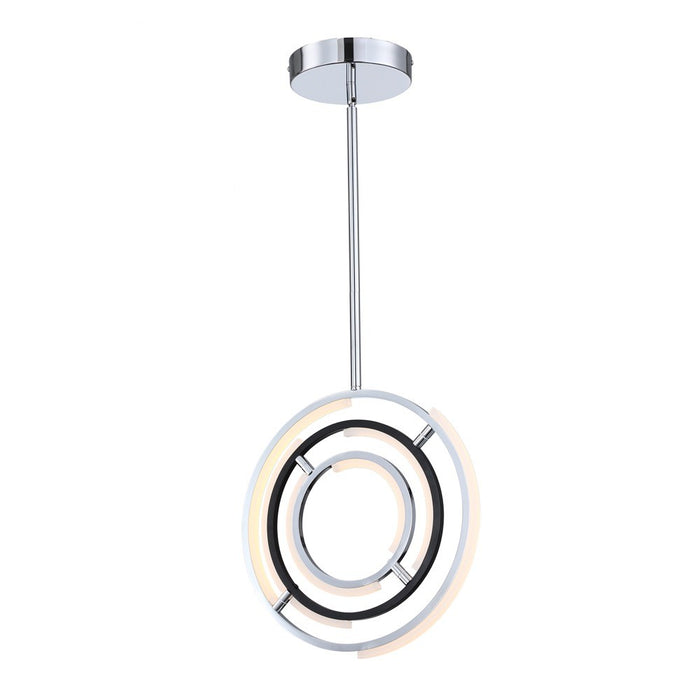 Artcraft AC6740PN LED Pendant, Polished Nickel