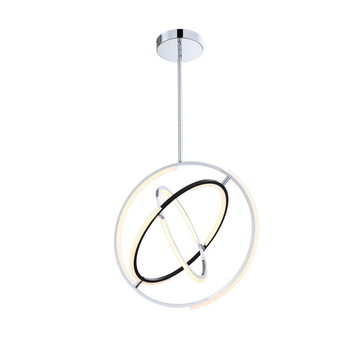 Artcraft AC6741PN LED Pendant, Polished Nickel
