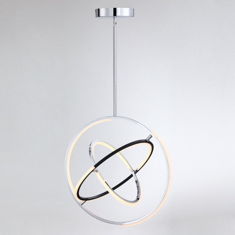 Artcraft AC6741PN LED Pendant, Polished Nickel