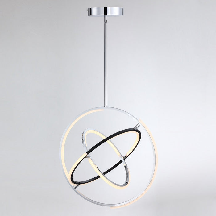 Artcraft AC6741PN LED Pendant, Polished Nickel