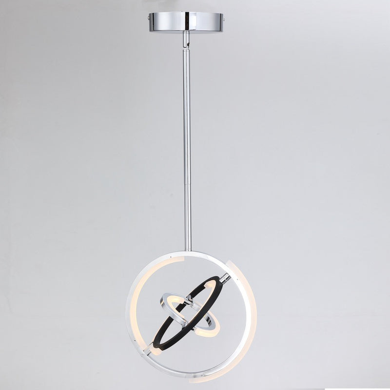Artcraft AC6742PN LED Pendant, Polished Nickel