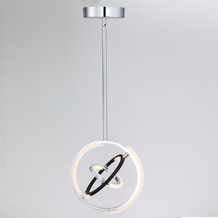Artcraft AC6742PN LED Pendant, Polished Nickel