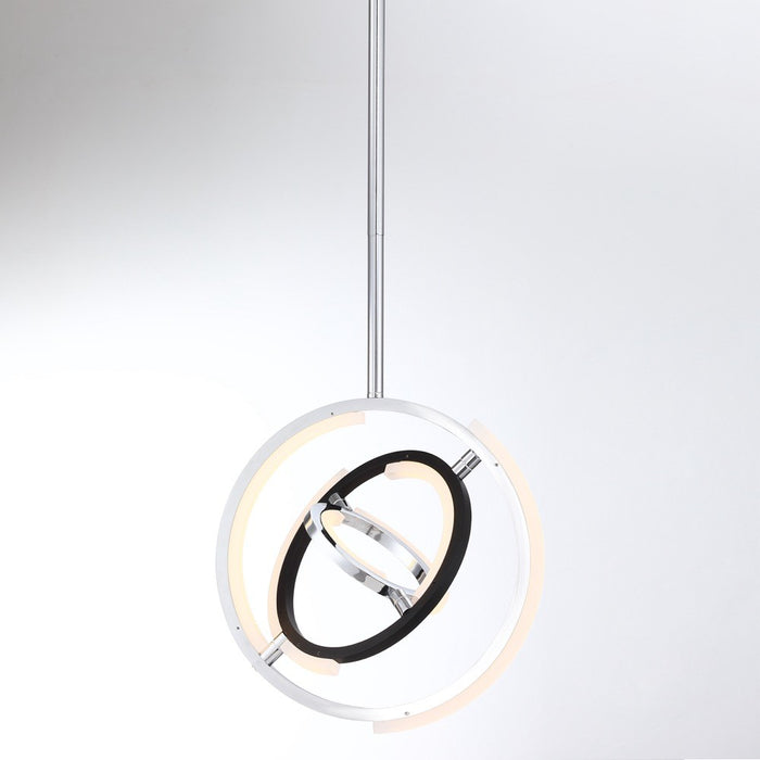 Artcraft AC6742PN LED Pendant, Polished Nickel