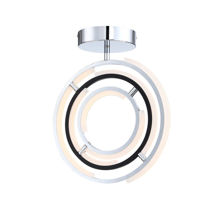Artcraft AC6745PN LED Semi Flush Mount, Polished Nickel
