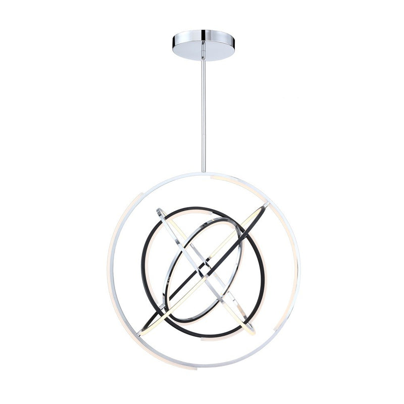 Artcraft AC6746PN LED Pendant, Polished Nickel