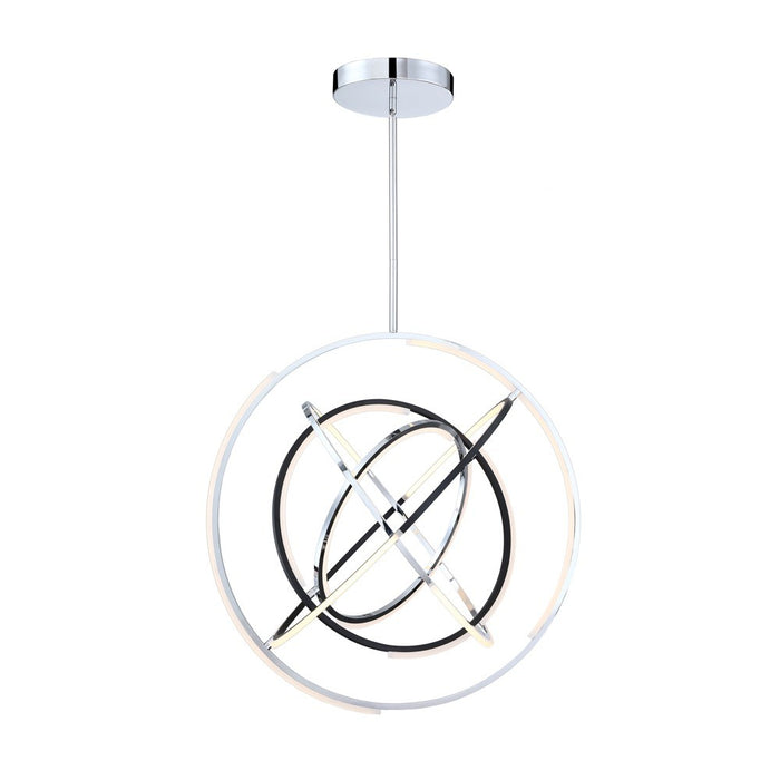 Artcraft AC6746PN LED Pendant, Polished Nickel