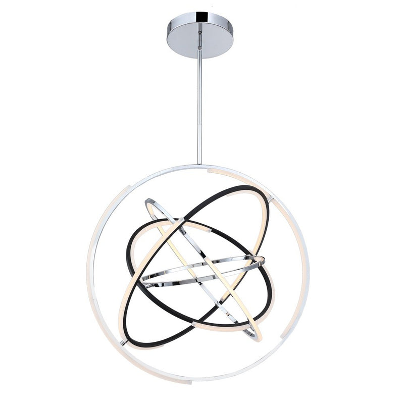 Artcraft AC6746PN LED Pendant, Polished Nickel