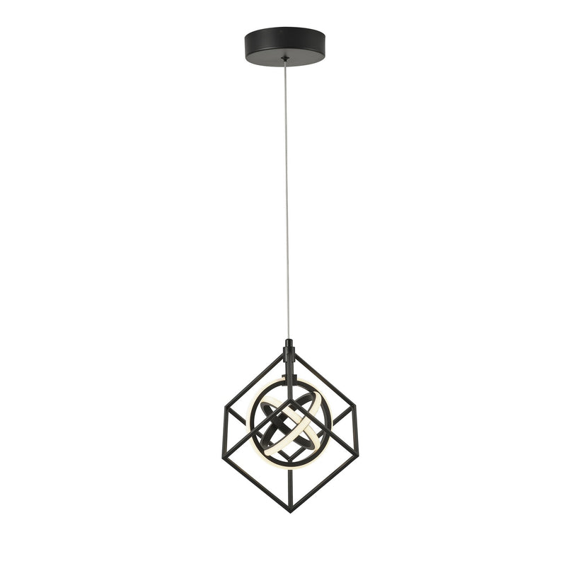 Artcraft AC1011 LED Pendant, Matte Black