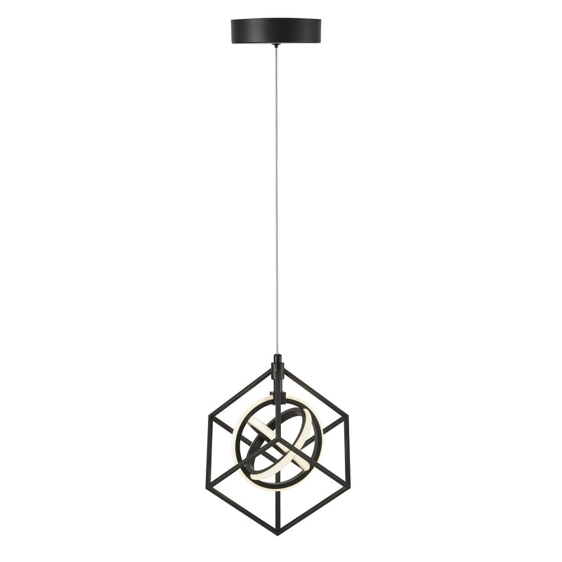 Artcraft AC1011 LED Pendant, Matte Black
