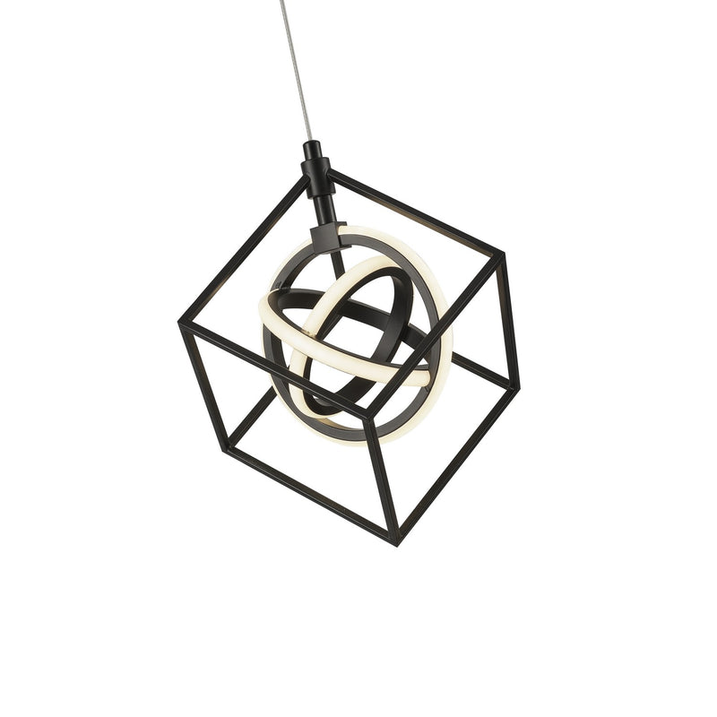Artcraft AC1011 LED Pendant, Matte Black