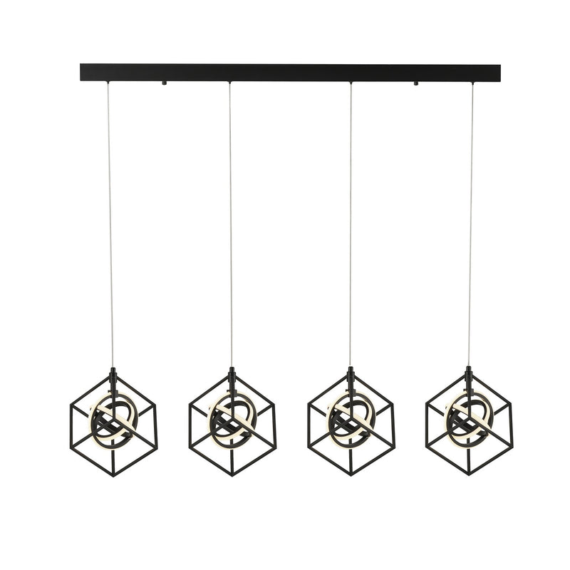 Artcraft AC1012 LED Island Pendant, Matte Black