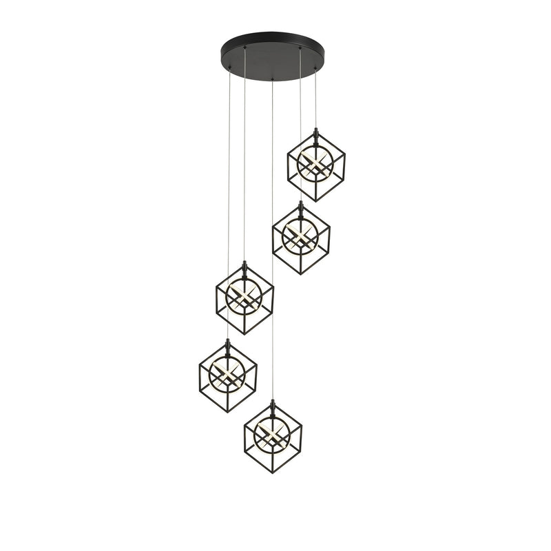Artcraft AC1013 LED Pendant, Matte Black