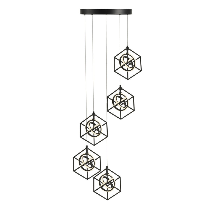 Artcraft AC1013 LED Pendant, Matte Black