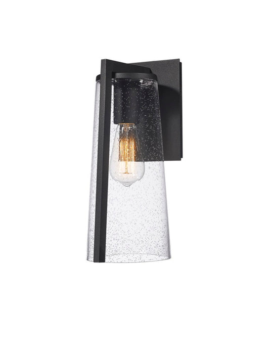 Artcraft AC8821BK One Light Outdoor Wall Sconce, Black