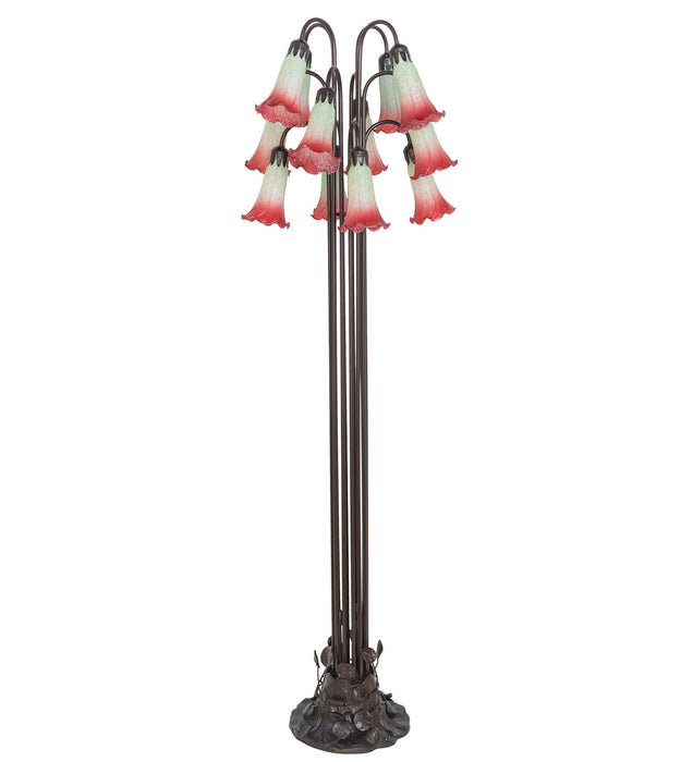 Meyda Tiffany 185080 12 Light Floor Lamp, Mahogany Bronze