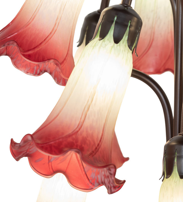 Meyda Tiffany 185080 12 Light Floor Lamp, Mahogany Bronze