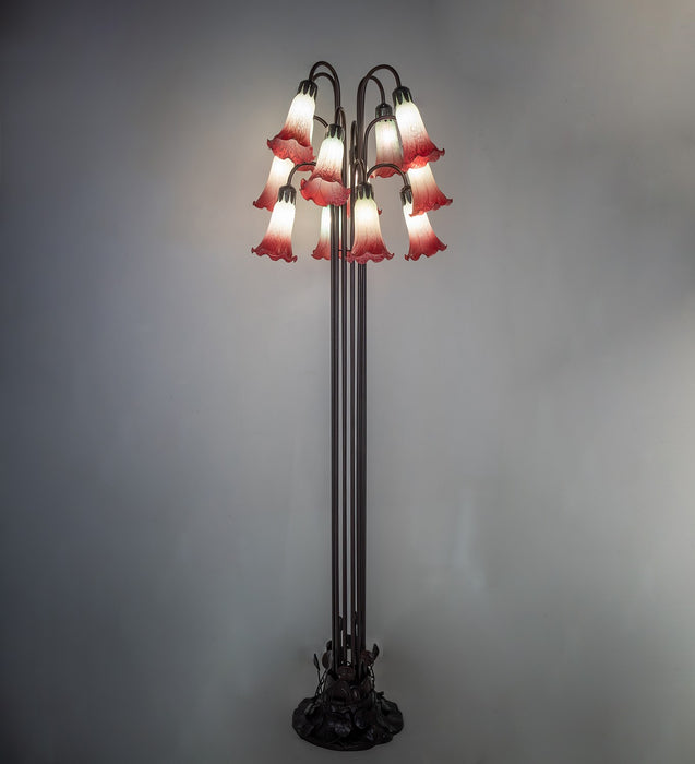 Meyda Tiffany 185080 12 Light Floor Lamp, Mahogany Bronze