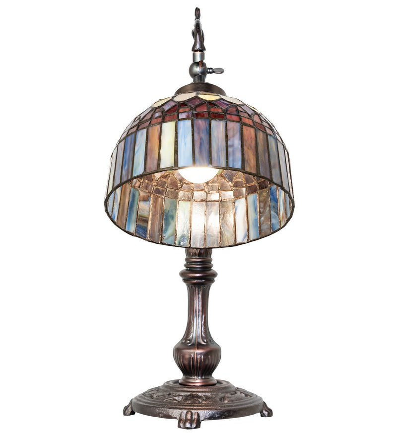 Meyda Tiffany 18694 One Light Desk Lamp, Mahogany Bronze