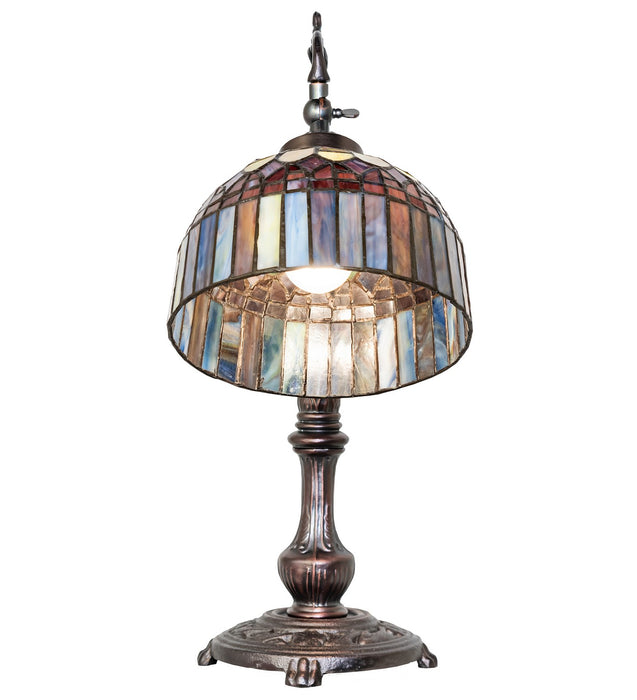 Meyda Tiffany 18694 One Light Desk Lamp, Mahogany Bronze