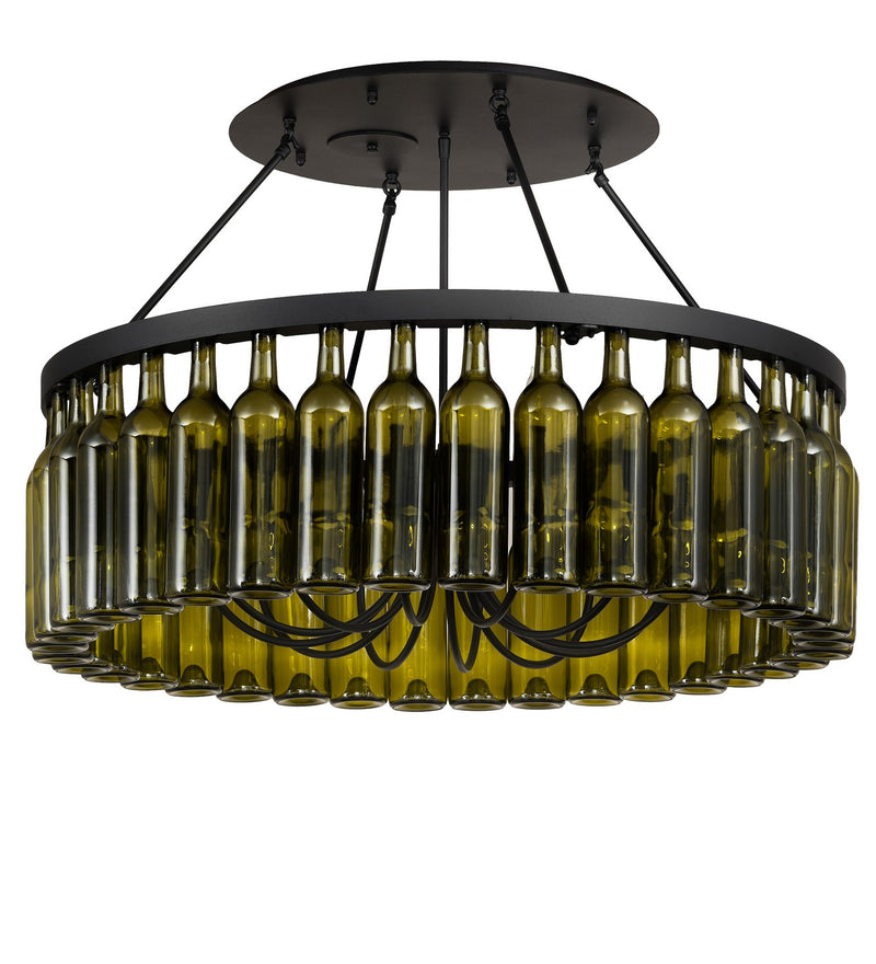 Meyda Tiffany 215697 12 Light Chandelier, Black Metal