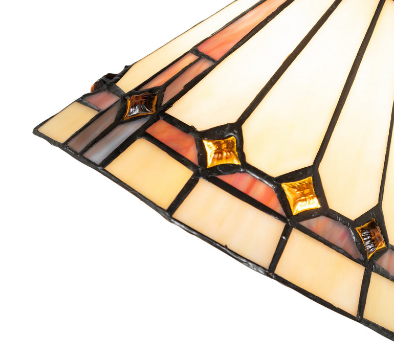 Meyda Tiffany 244793 One Light Table Lamp, Mahogany Bronze