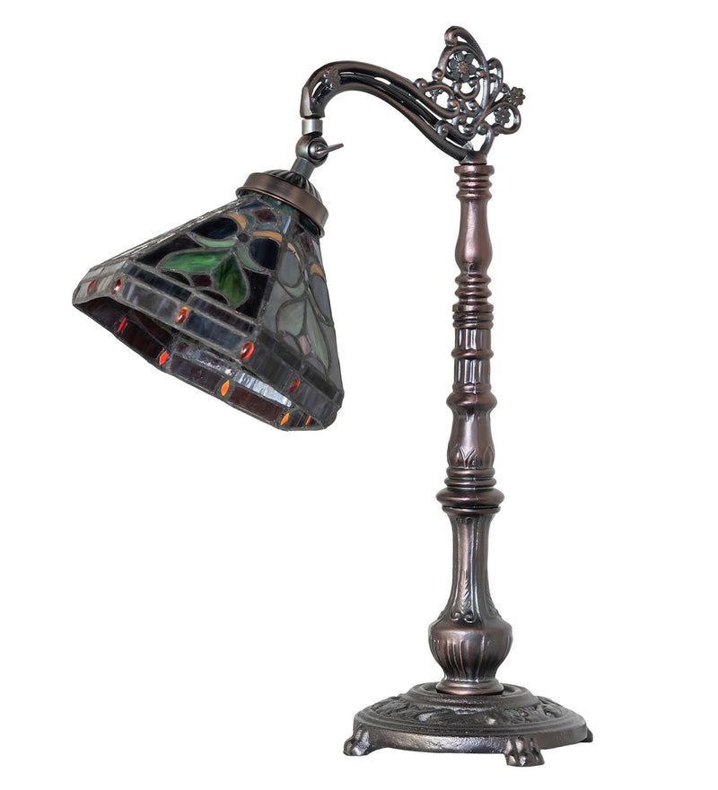 Meyda Tiffany 244794 One Light Table Lamp, Mahogany Bronze